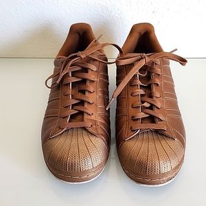Adidas Superstar Women's Bronze Copper Sneakers shoes size 10 $30